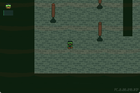 HUD and player showing mental static as anxiety climbs